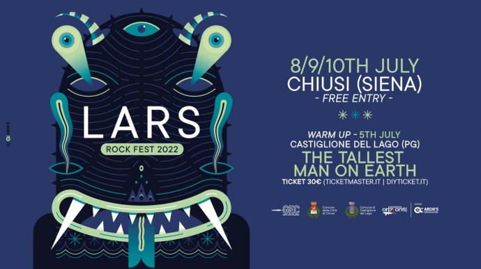 Dall'8 al 10 luglio torna a Chiusi il Lars Rock Fest, ancora una volta con ingresso libero